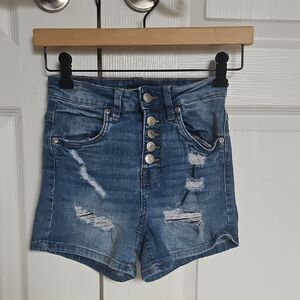 Denim Distressed Women's Shorts